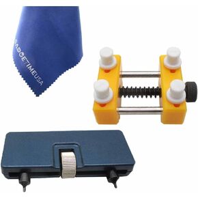 Watch Back Remover Tool Kit - فتاحة قابلة للتعديل - غطاء مشاهدة للدوران مع الشقوق والقاعدة والأقمشة الدقيقة