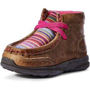 ARIAT Girls' Aurora Western Boot Square Toe Brown 5 D(M) US