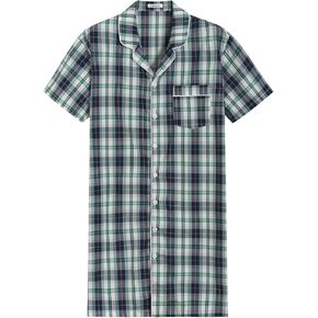 Latuza Men's Button Down Nightshirt Cotton Sleep Shirt