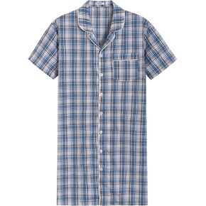 Latuza Men's Button Down Nightshirt Cotton Sleep Shirt in Saudi Arabia