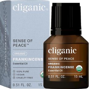 Cliganic Organic Frankincense Essential Oil, 0.51 FZ