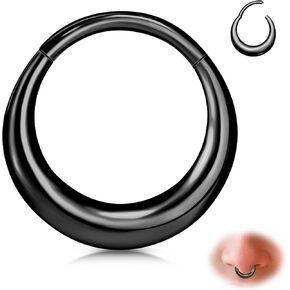 تلك الحلقات الحاجز 16G الحاجز من الفولاذ المقاوم للصدأ حلقات الأنف الأطواق الفرس الحاجز مثقوب المجوهرات الفضة/الذهب الحاجز المجوهر