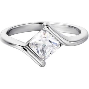 Jude Jude Judleers Steel Stains Steel Cut Stone Fedding Cursagment Solitaire Ring Ring