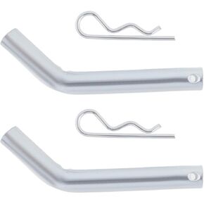 The Lord of the Tools 2 Pack Trailer Hitch Pin and Clip Replacement Part Steel Tow Bar Pin 5/8 Inch(15.8mm) Diameter Suitable for 2 or 2-1/2-Inch Receiver