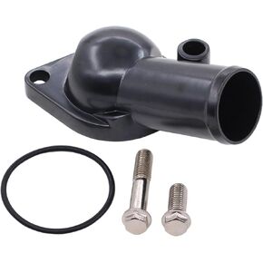 ApplianPar 15° Swivel Water Neck Thermostat Housing for Chevy 265 283 305 327 350 383 396 400 402 409 427 454 472 502 SBC BBC Small Big Block Engines Black