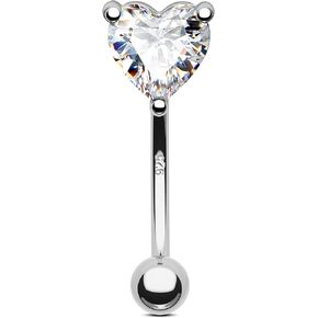 JOWSEEN 925 Sterling Silver Rook أقراط 16G ROOK ثقب المجوهرات قلب الحواجب الأقراط