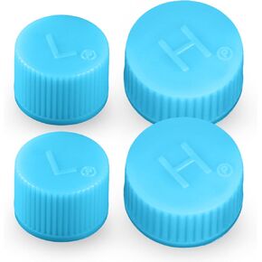 4pcs Car AC Valve Core Cave Caps ، Cover Cover Cover Cover Cover Cover ، R134A A/C Condition System Capt