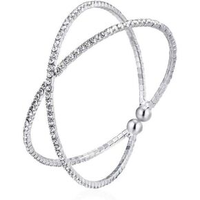 Valentine Day Gift Rhinestone Cuff Bracelet Bangle Sparkly Cute Bridesmaid Wedding jewelry gifts