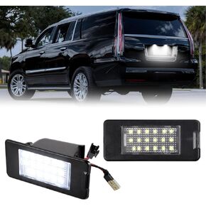 LED LED LID PLATE LIGHT LAMBALLENT ANDRAWBLY PRESSION FOR 2015-2020 CHEVY TAHOE Suburban GMC YUKON XL CADILLAC ESCALADE ESV ، مع مقاومات خالية من الأخطاء