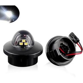LED LED LITE LIGHT TAG LIGHT متوافق مع Ford F150 F250 F350 Super Duty Ranger Explorer Bronco الرحلة Expedition ، مجموعة مصباح أبيض 6500K ، حزمة 2
