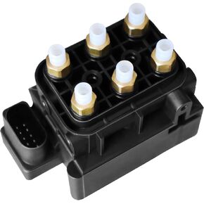 Air Suspension Compressor Solenoid Valve Block Compatible with RAM, Volvo Vehicles - Ram 1500 2013-2018, XC60 2018-2023, XC90 2016-2023 - Replace# 68204398AA, 31360723