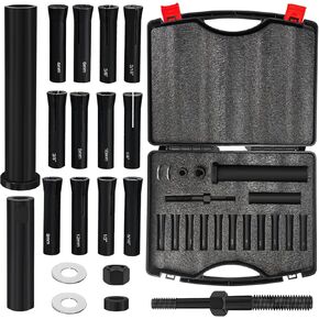 95400 in-Line Dowel Pin Puller Master Set, Efficient Dowel Pin Puller Tool Includes Both SAE and Metric Collets, Dowel Dismantling Tools Reducing Work and Saving Time