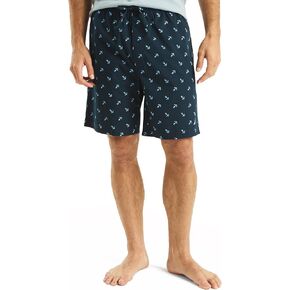Nautica Men's Sustainably Crafted Printed Poplin Sleep Short