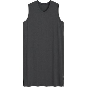 Latuza Men's Bamboo Viscose Nightshirt Sleeveless Sleep Shirt