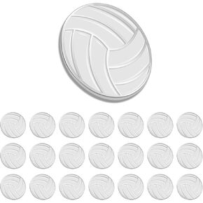 12/24/50/100Pack Enamel Volleyball Lapel Pin Bulk -Metal Hat Men Women Mini Cute Sport Ball Badge Brooch Gifts
