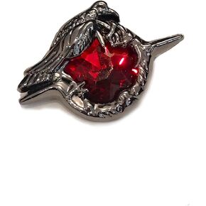 Love and deepspace Sylus game Qin che N109 zone dark point alloy ruby crow brooch jewelry accessories pins badges props
