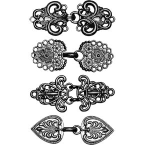 4 Pieces Vintage Sweater Clips, Sweater Clips for Cardigans to Hold Sweater Together, Shawl Collar Clasp Dress Shirt Brooch Clip&Dress Clips Back Cinch