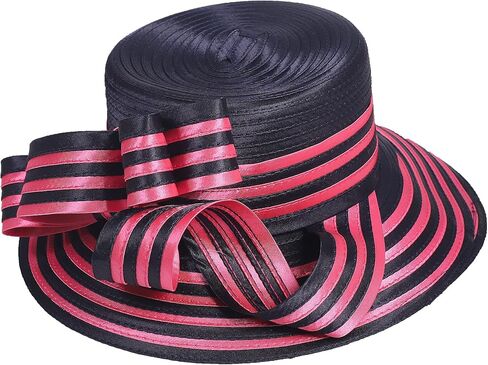 Women Derby Church Dress Fascinator Wide Brim Hats 1920s Vintage Tea Party Wedding Cloche Bowler Hats in Kuwait