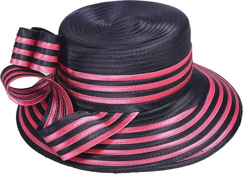 Women Derby Church Dress Fascinator Wide Brim Hats 1920s Vintage Tea Party Wedding Cloche Bowler Hats in Kuwait