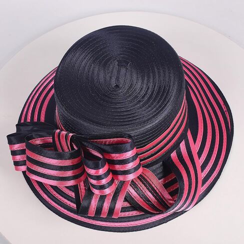 Women Derby Church Dress Fascinator Wide Brim Hats 1920s Vintage Tea Party Wedding Cloche Bowler Hats in Kuwait