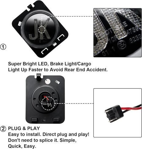 مصابيح LED جانبية متوافقة مع مصابيح LED كاملة للحاجز الأمامي لسيارة Wrangler JK 2007-2018، 2024 جديدة، المفضلة لعشاق الطرق الوعرة (أضواء صفراء بعدسات شفافة) in Kuwait