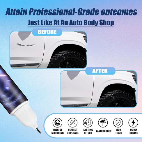 Car Touch Up Paint(Summit White(GAZ/WA8624)) Compatible With GMC, Premium Car Scratch Remover for Deep Scratches, Car Paint Pen Scratch Repair Two-In-One Touch Up Paint in Saudi Arabia
