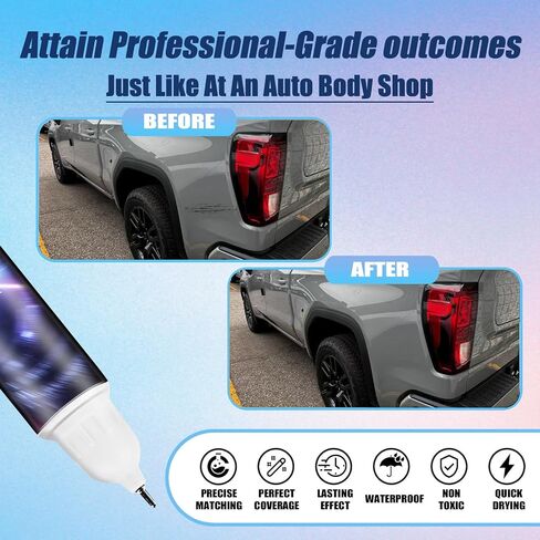Car Touch Up Paint(Summit White(GAZ/WA8624)) Compatible With GMC, Premium Car Scratch Remover for Deep Scratches, Car Paint Pen Scratch Repair Two-In-One Touch Up Paint in Saudi Arabia