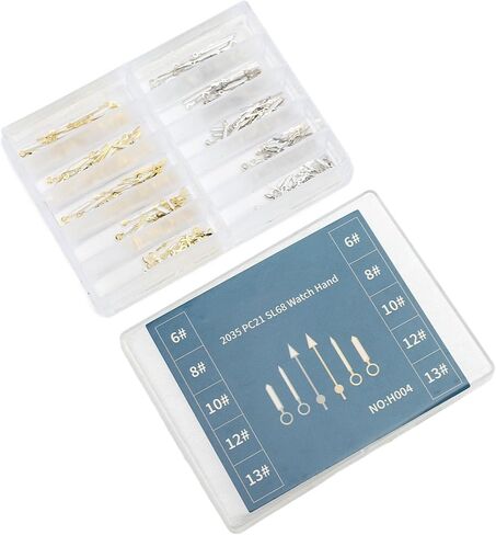 Replacement Watch Hands Set, Metal Watch Hands for 2035 PC21 SL68 Quartz Watch Movements, 100 Sets, Simplify Repairs and Enhance Aesthetics (Luminous Gold) in Kuwait