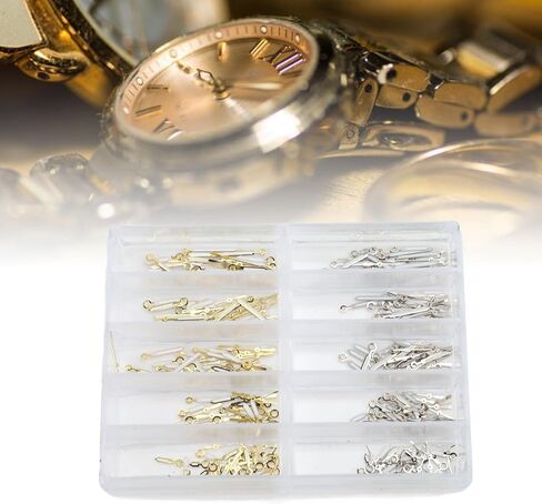 Replacement Watch Hands Set, Metal Watch Hands for 2035 PC21 SL68 Quartz Watch Movements, 100 Sets, Simplify Repairs and Enhance Aesthetics (Luminous Gold) in Kuwait