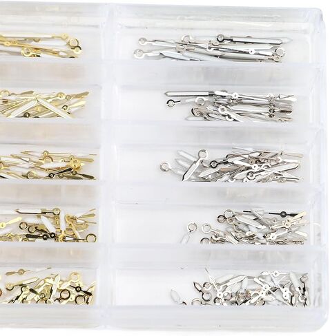 Replacement Watch Hands Set, Metal Watch Hands for 2035 PC21 SL68 Quartz Watch Movements, 100 Sets, Simplify Repairs and Enhance Aesthetics (Luminous Gold) in Kuwait