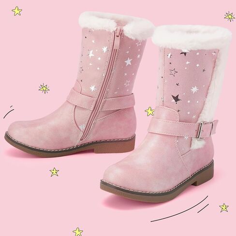 Girls Winter Boots Kids Cowgirl Boots Girl Combat Knee High Boot Girls Dress Shoes in Saudi Arabia