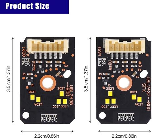2Pcs Adaptive Yellow LED Daytime Running Light Module Set Compatible for B-M-W 5 Series F90 M5 G30 2017-2020, Left & Right DRL Angel Eyes LED Boards Stabilizer 63117214939 63117214940 in Saudi Arabia