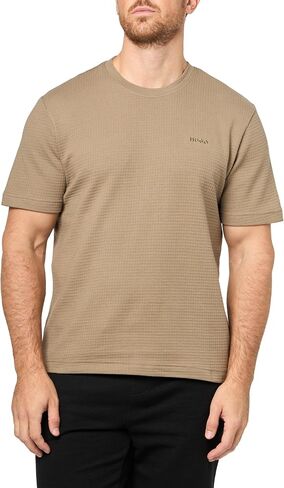 HUGO Men's Austin Ribbed T-Shirt in Saudi Arabia