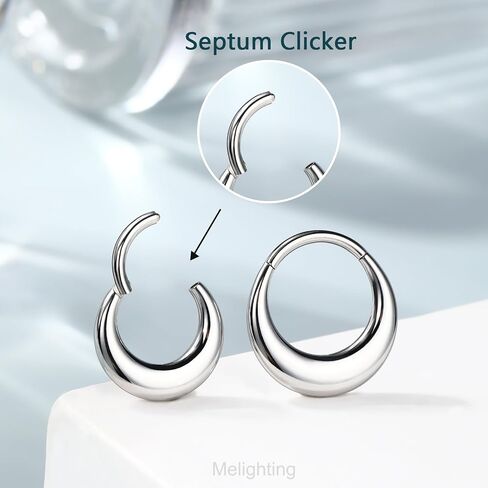 melighting 16g حلقة الحاجز هوب الفولاذ المقاوم للصدأ 316L الحاجز المجوهر in Kuwait
