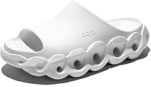 Unisex EVA Outdoor Sandals for Fashion Outfit with 5cm Height Boost & Arch Support & Post-Workout Recovery - Waterproof Quick-Dry Lightweight Mules & Clogs, Non-Slip Durable Slides in Saudi Arabia