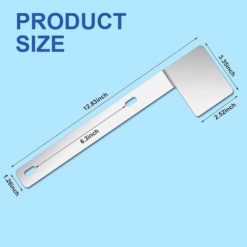 Blulu 1 Pcs Hawaii State Safety Check Sticker Plate Stainless Steel License Plate Bracket with 15 Degree Angled Long 2 Holes Vertical License Sticker Bracket Mount in Kuwait
