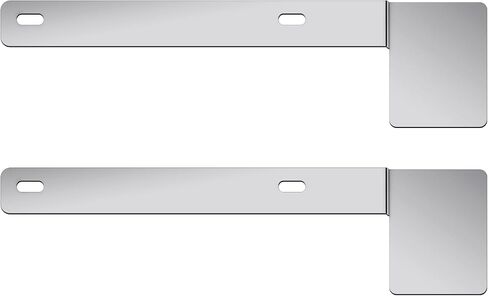 Blulu 1 Pcs Hawaii State Safety Check Sticker Plate Stainless Steel License Plate Bracket with 15 Degree Angled Long 2 Holes Vertical License Sticker Bracket Mount in Kuwait