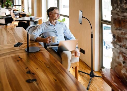 Durable Twist Tablet & Phone Floor Stand, 360 Degrees Swivel in Kuwait