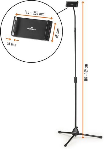 Durable Twist Tablet & Phone Floor Stand, 360 Degrees Swivel in Kuwait