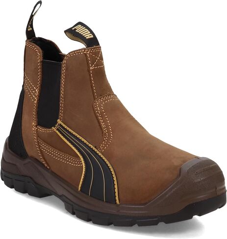 PUMA Men's Tanami Double Gore Brown Soft Toe Mid Industrial Shoe, 9 in Saudi Arabia