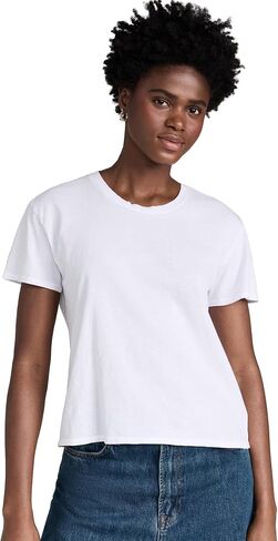 perfectwhitetee Women's Harley Cotton Boxy Crew Tee in Saudi Arabia