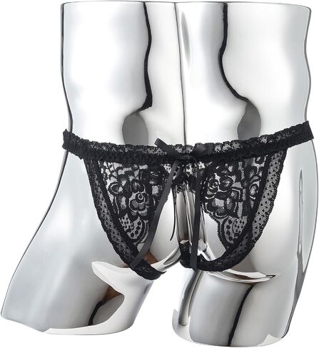 Littleforbig Tucking Gaff Panties Lace Trim Camel Toe Hiding Gaff Shaping Thong Briefs in Saudi Arabia