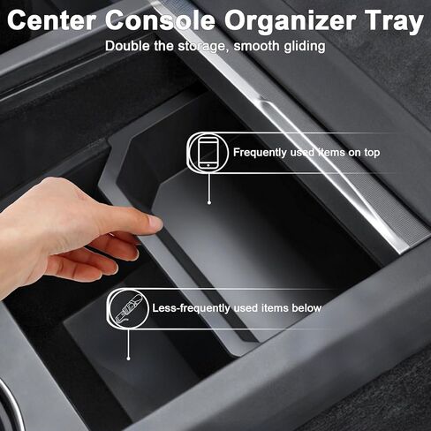 7pcs Center Console Organizer For Tesla Model 3 Accessories 2025 2024 New Highland for Model Y Juniper 2026 2025 refresh Cup Reserrest Armrest Hidden Box Tray in Kuwait