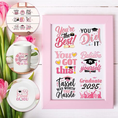 UV DTF Cup Wrap - 20 Sheets Mom Sunflower UV DTF Cup Wraps for 16 oz Butterfly Flower Uvdtf Cup Wraps Waterproof UV DTF Decals Personalized UV DTF Wraps for Glass Cups Wood Crafts in Kuwait