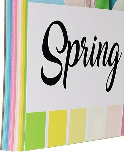 PA Paper Accents Cardstock Pack 12" x 12" Variety Pack, Pastel Assortment, heavyweight colored cardstock paper for card making, scrapbooking, printing, quilling and crafts, 48 pieces in Kuwait