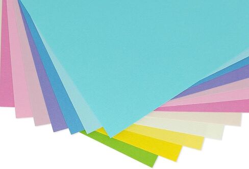 PA Paper Accents Cardstock Pack 12" x 12" Variety Pack, Pastel Assortment, heavyweight colored cardstock paper for card making, scrapbooking, printing, quilling and crafts, 48 pieces in Kuwait