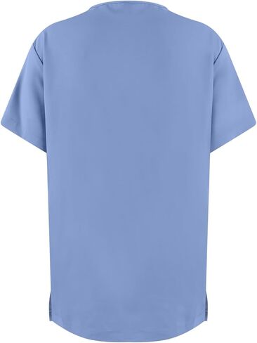 Scrubs for Women Set Stretch V-Neck Scrub Tops with Pockets & Cargo Pant Quick Drying Solid Nurse Uniform in Kuwait