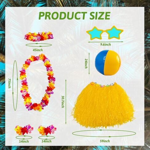 7 Pcs 12 ft Skeleton Summer Accessories, Hawaiian Skeleton Clothing Costume Beach Ball Skelly Costume for Festival Sandbeach in Saudi Arabia