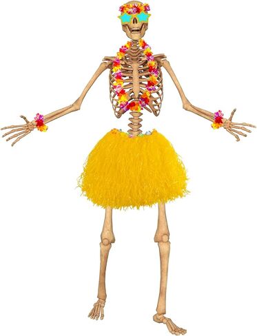 7 PCS 12 FT Summeton Summer Associory ، Hawaiian Skeleton Clothing Costume Beach Ball Costume for Festival Sandbeach in Kuwait