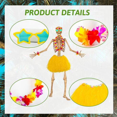7 PCS 12 FT Summeton Summer Associory ، Hawaiian Skeleton Clothing Costume Beach Ball Costume for Festival Sandbeach in Kuwait